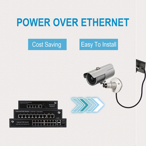 Vcom 4 8 16 24 cổng <span class=keywords><strong>ethernet</strong></span> PoE chuyển đổi 1000Mbps Gigabit với <span class=keywords><strong>2</strong></span> uplink Mạng Switcher 10 gam cho CCTV Camera IP điện thoại - Product Image 2