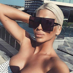 <span class=keywords><strong>Occhiali</strong></span> <span class=keywords><strong>da</strong></span> <span class=keywords><strong>Sole</strong></span> Kenbo 2020 Super Grandi e Cool con Montatura in Metallo Futuristico, Oversize Quadrati per Uomo e Donna, Colore Bianco - Product Image 1