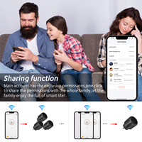 Prise connectée WiFi Tuya Smart Life, norme européenne 16A/20A, compatible Alexa Eco et Google Home, contrôle à distance via application, 2 broches