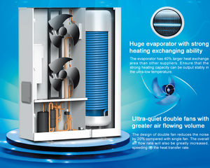 Cộng hòa Séc 6KW 8KW 10KW 12KW heatpump R290 R32 DC biến tần nhà căn hộ sưởi ấm nguồn không khí bơm nhiệt tepelne cerpadlo - Product Image 4