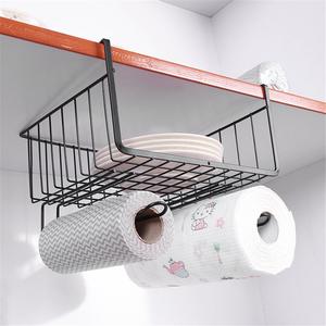 Meuble de rangement mural moderne et écologique pour cuisine et armoire, avec panier suspendu intégré - Product Image 3