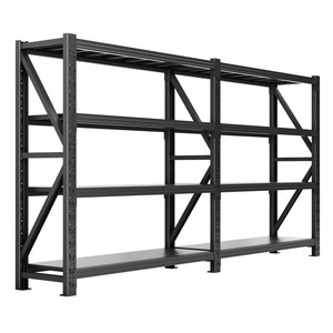 Étagères industrielles en acier, capacité de 500 kg par niveau, robustes et réglables - Product Image 3