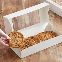 Boîtes à emporter jetables en matériaux biodégradables, 100% qualité alimentaire, boîte d'emballage pliable pour gaufres, pour les friandises