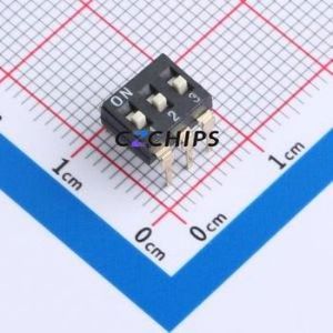 DP-03PT DIP Switch Through hole Component (THT),P=2.54mm Switch Flat Toggle, Raised Type Single Pole Single Throw 3 2.54mm - Product Image 1