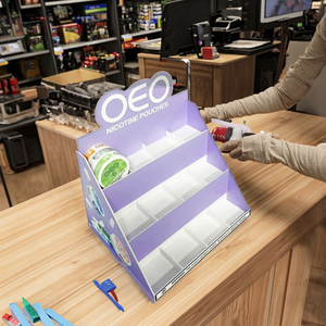 Tùy chỉnh hiển thị truy cập đứng tông PVC Nic hiển thị truy cập Bảng hiển thị bán lẻ các tông Countertop - Product Image 2