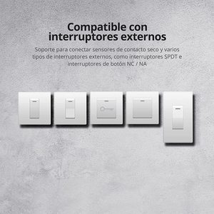 Ewelink รีโมทคอนโทรลแอปควบคุมด้วยเสียงที่ใช้ได้กับ <span class=keywords><strong>Alexa</strong></span> Google Home WiFi สวิตช์ตกแต่งบ้านอัจฉริยะขนาดมินิ16A รีโมทคอนโทรลสองขั้ว - Product Image 6