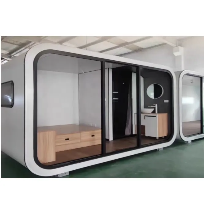 Geprefabriceerde Moderne Luxe Mobiele Kleine Huiscontainerhuizen Voor Verblijf En Zaken