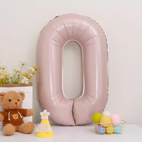 Ballon géant en aluminium Mylar rose bébé de 40 pouces, ballon à l'hélium, révélation du sexe, fête prénatale, décoration de fête d'anniversaire
