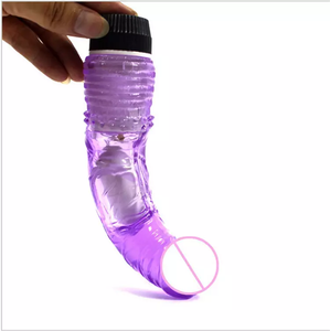 Sex Toys Factory Direct Wholesale Hot Sale Cheap Eco-Friendly Waterproof IPX6 Unisex Single Speed <b>Vibrator</b> Jelly Crystal Dildo - Product Image 3
