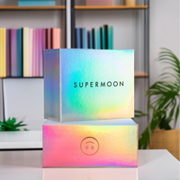Boîte de présentation en carton holographique personnalisée avec tiroir coulissant pour parfum