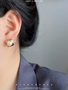 Pendientes de tuerca de plata 925 de estilo coreano superventas, perlas de agua dulce para mujer, uso diario conciso y opción de regalo - Product Image 5