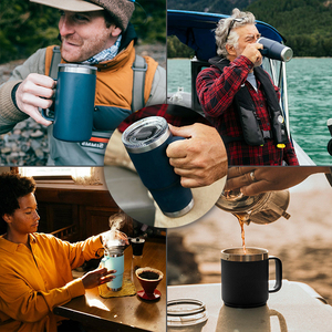 Taza de Café Personalizada de Acero Inoxidable Aislada con Recubrimiento en Polvo de 12oz/14oz, Estilo Americano, Ecológica, para Camping, con Asa y Doble Pared - Product Image 6