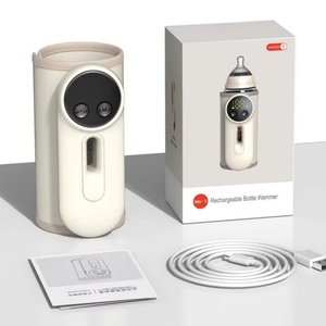 <b>USB</b> Charging Mixer Portable Baby Bottle Warmer ABS Fabric Cover <b>Heat</b> up to 55℃ Cordless for Travel - Product Image 2