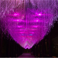 0,75mm 2700 m/rollo Cable de luz óptica Pmma con LED para iluminación de techo de estrella Cable de fibra óptica de brillo final