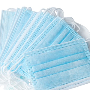 Masker medis sekali pakai biru hitam dewasa tiga lapis perlindungan tahan debu masker wajah antibakteri kelas medis - Product Image 4