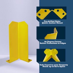 אחסון <span class=keywords><strong>racking</strong></span> זקוף עמוד מגן בפינה מגן מגן מגן מגן מגן מגן פלדה - Product Image 3