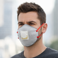 Masque jetable KN95 de protection anti-poussière à valve, haute qualité, à charbon actif, FFP2 – Vente chaude