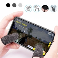 2 Fundas Protectoras para Dedos para Juegos Móviles, Transpirables, Anti-Sudor, de Fibra de Algodón, Delgadas, Cómodas y Suaves para Juegos como PUBG