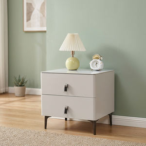 Bedroom Furniture Wooden Bedside <b>Cabinet</b> for Storage With Drawers - Product Image 2