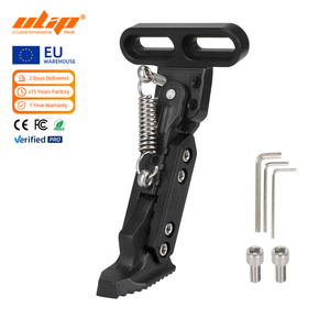 Ulip Black <b>Adjustable</b> Short Kickstand with Side Beveled Mounting Holes Electric Scooter 13.6 CM Foot Support <b>Footrest</b> Parking - Product Image 1