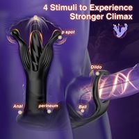 ANAL PLUG avec 3 moteurs et bloom à l'intérieur. Pour exciter le balanus, le clitoris, la prostate, le périnée, le mamelon. APP et télécommande.