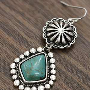 Orecchini Pendenti Boho a Goccia con Margherite, Gioielli Vintage da Sposa per Donne - Product Image 4