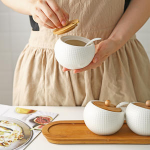 Botellas de Plástico para Condimentos de Alta Calidad al por Mayor, Frascos para Especias de Cocina con Tapas de Bambú, Estante Grande para Especias, Conservación de Frescura - Product Image 3