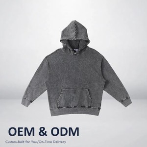 Otoño Invierno hombres Sudadera con capucha suelta viejo americano alta calidad sólido 100 algodón de gran tamaño hombres pulóver impresión Digital proveedor caliente - Product Image 1