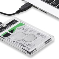 Bajeal Case HDD Trasparente in Plastica ad Alta Velocità 5Gbps SATA 2.5 Pollici USB3.0, Supporto SSD per Laptop, Garanzia 12 Mesi