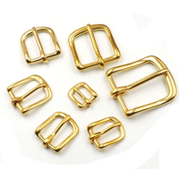 Boucles de ceinture en laiton massif, boucles à ardillon pour hommes et femmes, plusieurs tailles 10-38 mm, quincaillerie de ceinture personnalisable