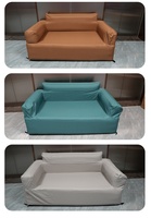 Canapé double gonflable automatique d'extérieur Jiawei avec pompe intégrée et housse en tissu, design pliable