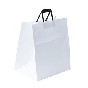 Wholesale Custom Packaging Craft Brown Kraft Paper Shopping Bag <b>Extra</b> <b>Large</b> Wide Base Bottom Kraft Paper Bags for Pizza - Product Image 5