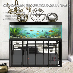 ตู้ปลาสี่เหลี่ยมกระจกใส ขนาด 620 ลิตร พร้อมระบบกรอง 220 โวลต์ ดีไซน์หรูหรา เป็นมิตรกับสิ่งแวดล้อม เหมาะสำหรับตกแต่งห้องนั่งเล่นที่บ้าน - Product Image 2