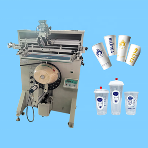 Nhà máy bán trực tiếp nhựa thủy tinh hình trụ cốc tròn bán tự động Màn hình máy in xoay màn hình máy in - Product Image 2