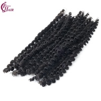 Cheveux humains en vrac FH Afro Kinky pour micro-tresses, dreadlocks au crochet, tressage bohème, extensions 100% cheveux humains