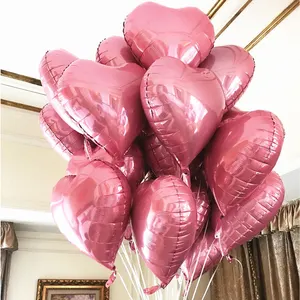 Foil Heart Shape Balloon For Wedding Valentines And Happy Birthday Day Decoration