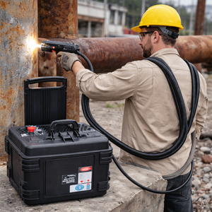 Taşınabilir Darbeli Fiber Lazer Temizleme Makinesi Otomobil Parçaları Metal Pas Ahşap Yağlı Boya Beton Temizliği için Boya Kaplama Temizliği - Product Image 1