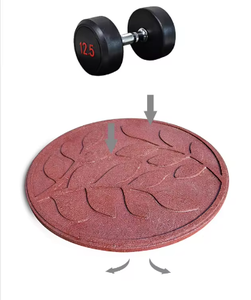 Azulejo de suelo de goma antideslizante directo de ventas de fábrica de China suelo de estera de goma de <span class=keywords><strong>parque</strong></span> de 18 pulgadas - Product Image 1