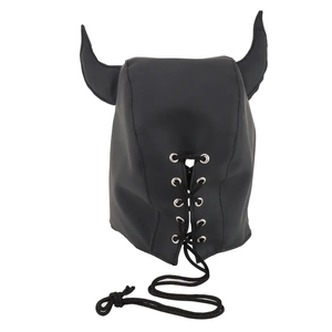 Daredevil Bondage Kits Black Leather Face Cover and <strong>Hood</strong> for Cosplay BDSM and SM Sex Toys Adult Juguetes <strong>Sexuales</strong> - Product Image 4
