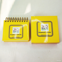 Calendrier de bureau de table en spirale imprimé en couleur personnalisé pour le bureau ou les promotions