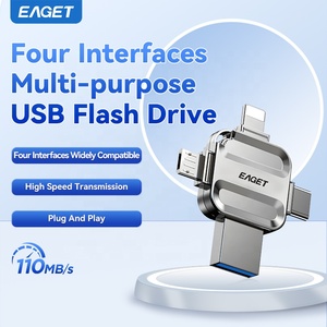 I71 Wholesale USB Stick 4-in-1 Four Interfaces <b>Gift</b> Chiavetta USB Flash Drives Thumb Drive Flash <b>Memory</b> Cle USB Pendrive - Product Image 2