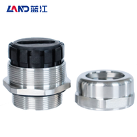IP68 CE ROHS Flachloch-Hochspannungs-Kabelverschraubungen aus Edelstahl SS304 mit M/PG/G/NPT-Gewinde für Industrielle Anwendungen, Wasserdicht