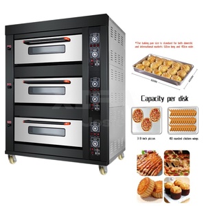 Four électrique en titane noir pour boulangerie commerciale, pain, gâteaux, pâtisseries, acier inoxydable - Product Image 1