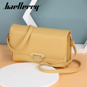 กระเป๋าสะพายข้างผู้หญิง Baellerry หนัง PU สายปรับได้ ป้องกันการโจรกรรม สีพื้น กระเป๋าคาดอก สำหรับใช้ในชีวิตประจำวัน - Product Image 3