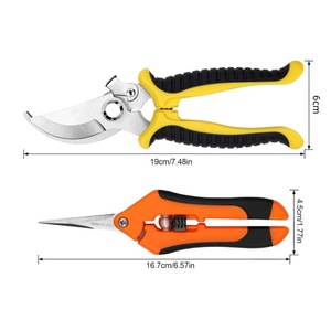 2PC Hướng dẫn sử dụng pruner vườn kéo chuyên nghiệp sắc nét bỏ qua cắt tỉa kéo cắt cây cắt tỉa kéo cắt tay cho vườn - Product Image 2