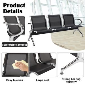 Sillas <span class=keywords><strong>de</strong></span> Espera para Aeropuerto, Salón, Oficina, Bancos para Sala <span class=keywords><strong>de</strong></span> Espera, Sillas <span class=keywords><strong>de</strong></span> Recepción para Área <span class=keywords><strong>de</strong></span> Espera <span class=keywords><strong>de</strong></span> Hospital, Sillas <span class=keywords><strong>de</strong></span> Espera - Product Image 3
