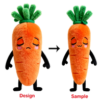 Boneka Brokoli Lucu Bermata Bintang Tersenyum, Mainan Plush Sayuran Lembut, Hadiah Anak dengan Bunga