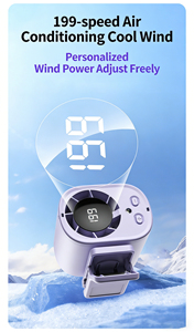 Wholesale LED Waist Mounted Fan USB Clip <b>Mini</b> Portable Fan Wearable Personal Cooling Fan Hands Free Outdoor Sports Camping Fan - Product Image 6