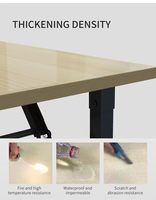 Prix de gros usine longue Table de conférence simple pliante Rectangle maison bureau extérieur bureau écriture Table de formation
