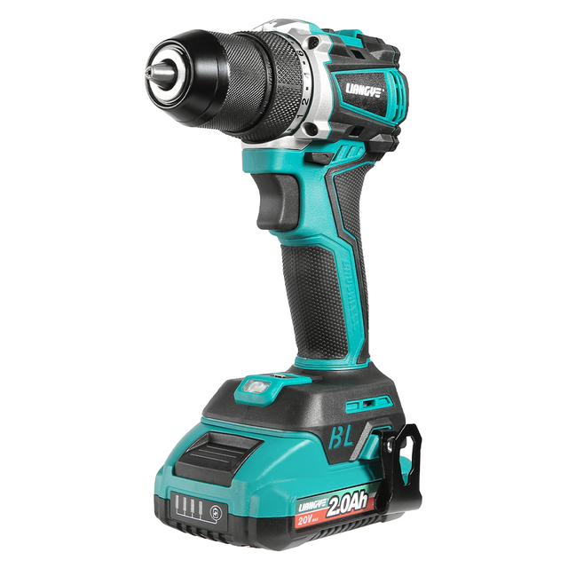 Custom Branding New 50Nm Brushless Cordless Electric Drill Set Variable Speed 30mm DIY OEM